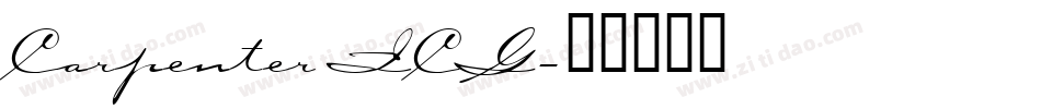 Carpenter ICG字体转换